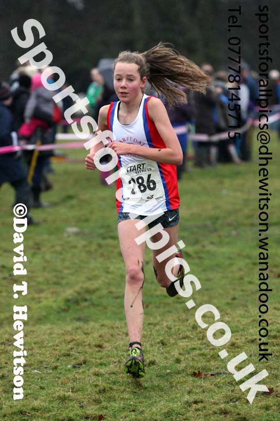 Girls under-13s  Northern Cross Country, Knowsley Safari Park. Photo: David T. Hewitson/Sports for All Pics